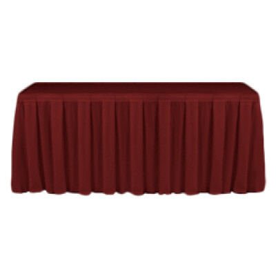 Dimension Burgundy Table Skirting