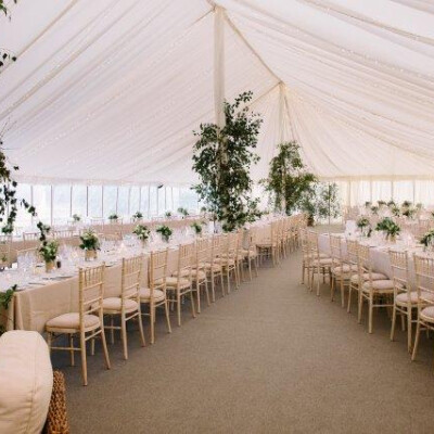 Natural Straw table linen and Snowdrop Monarch napkin